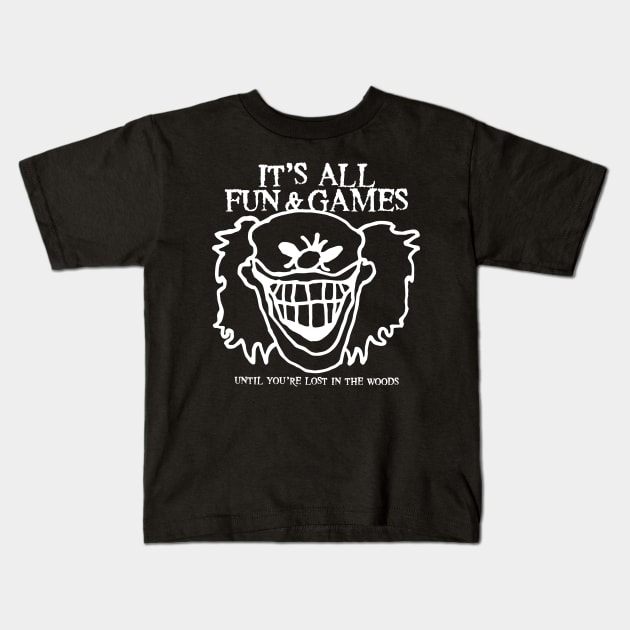 It's All Fun & Games - White Kids T-Shirt by LizzSable